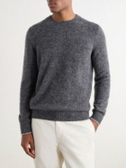 Brunello Cucinelli - Mélange Brushed Cashmere Sweater - Gray