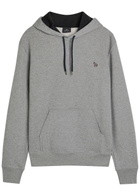 PS Paul Smith Appliquéd Hooded Cotton Sweatshirt Grey