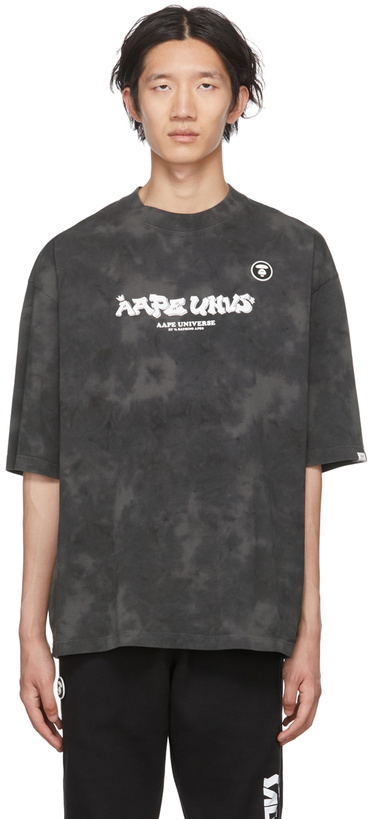 Photo: AAPE by A Bathing Ape Black Cotton T-Shirt