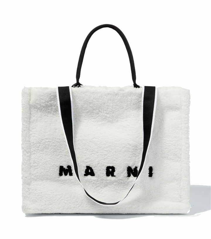 Photo: Marni - East-West Large logo tote bag