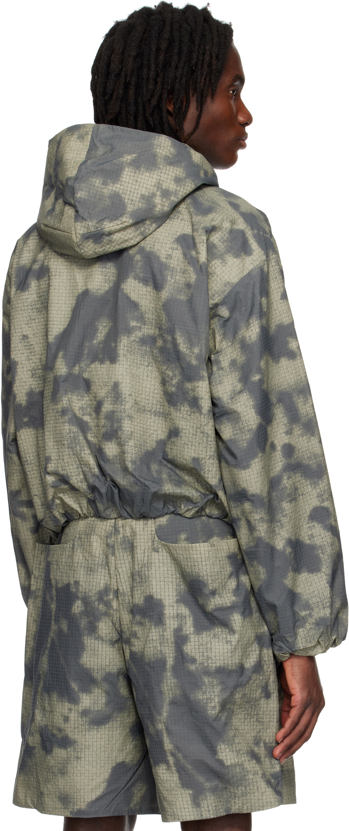 pet-tree-kor Gray Tension Hood Jacket