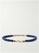 Luis Morais - Gold, Lapis Lazuli and Sapphire Beaded Bracelet
