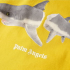 Palm Angels Men's Shark T-Shirt in Yellow/White