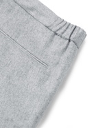 INCOTEX - Slim-Fit Mélange Virgin Wool Trousers - Gray