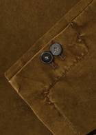 Forte_forte Double-breasted Velvet Blazer Gold