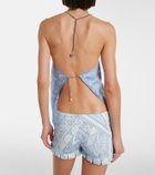 Pucci Angoli silk twill top