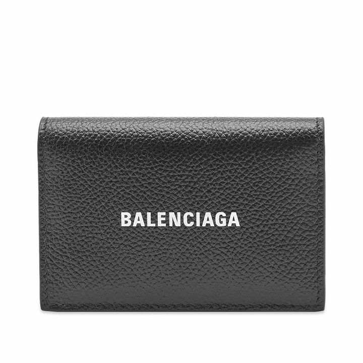 Photo: Balenciaga Men's Cash Flip Card Holder in Black/White
