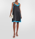 Loewe Printed duchesse satin minidress