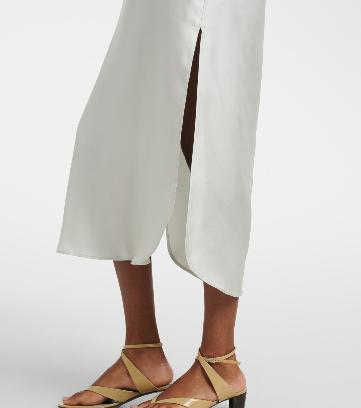 Loulou de Saison Paloma silk satin maxi dress