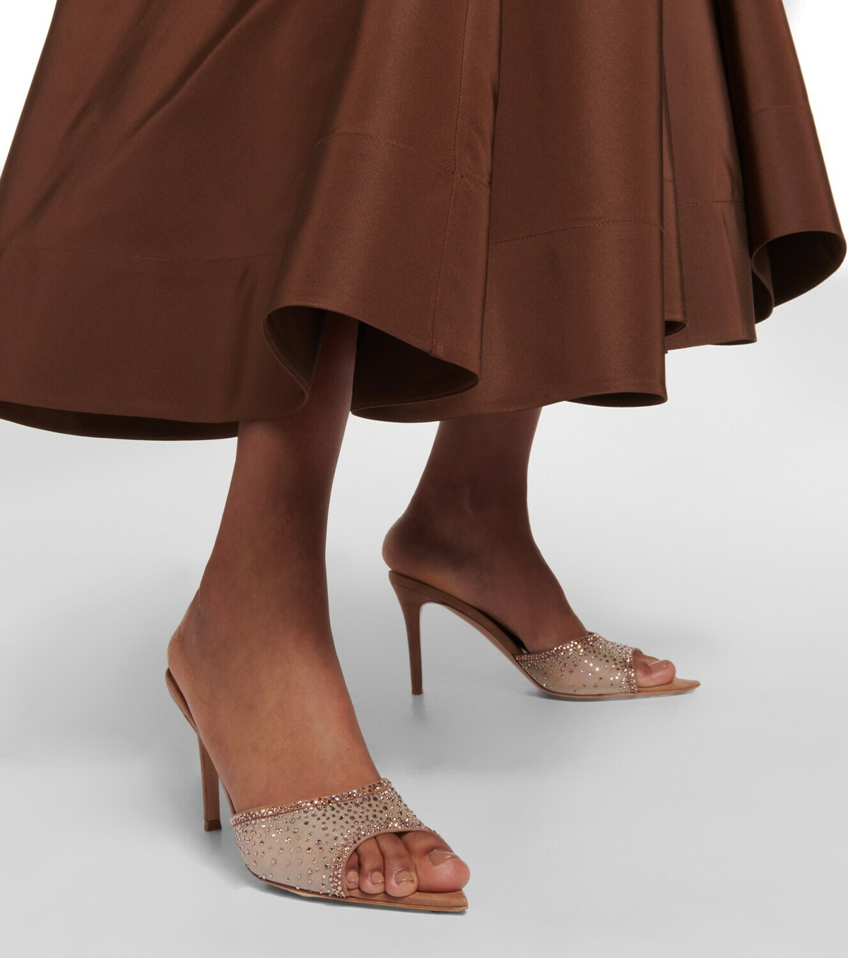 Gianvito rossi hot sale suede mules