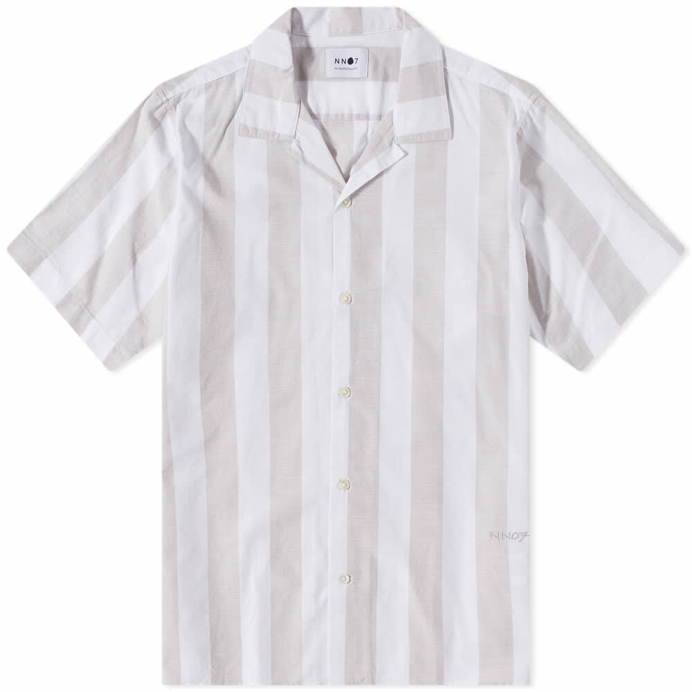 NN07 Men's Miyagi Vacation Shirt in Grey Stripe NN07
