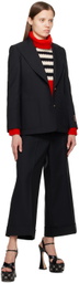 Gucci Red GG Stripe Turtleneck
