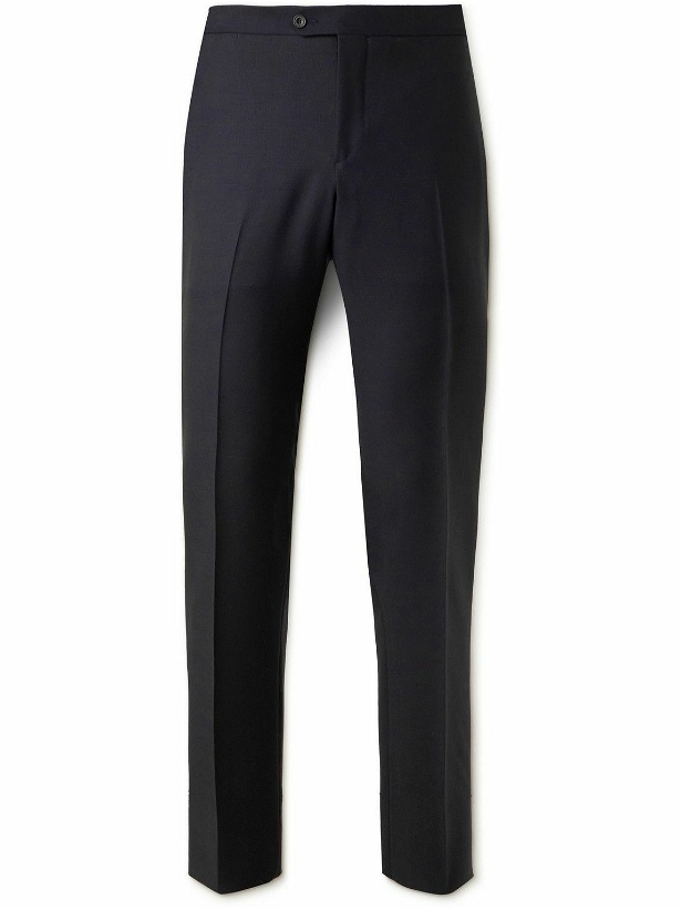 Photo: Thom Sweeney - Straight-Leg Wool and Mohair-Blend Twill Suit Trousers - Black