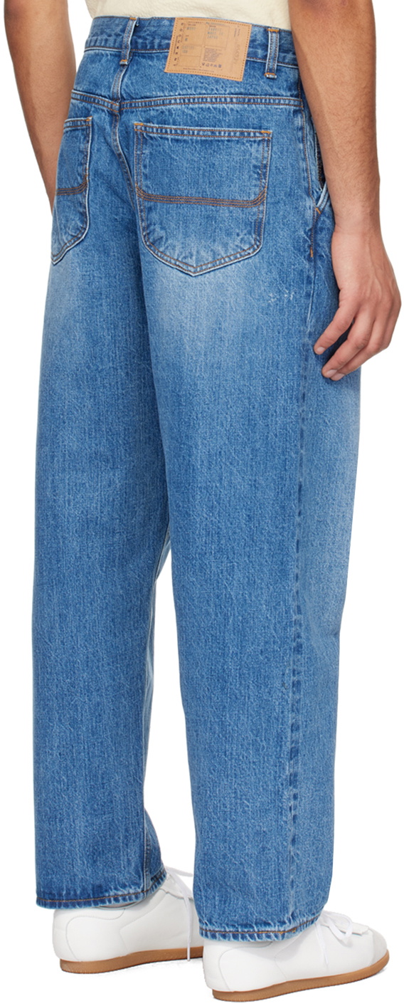 DOCUMENT Blue Five-Pocket Jeans