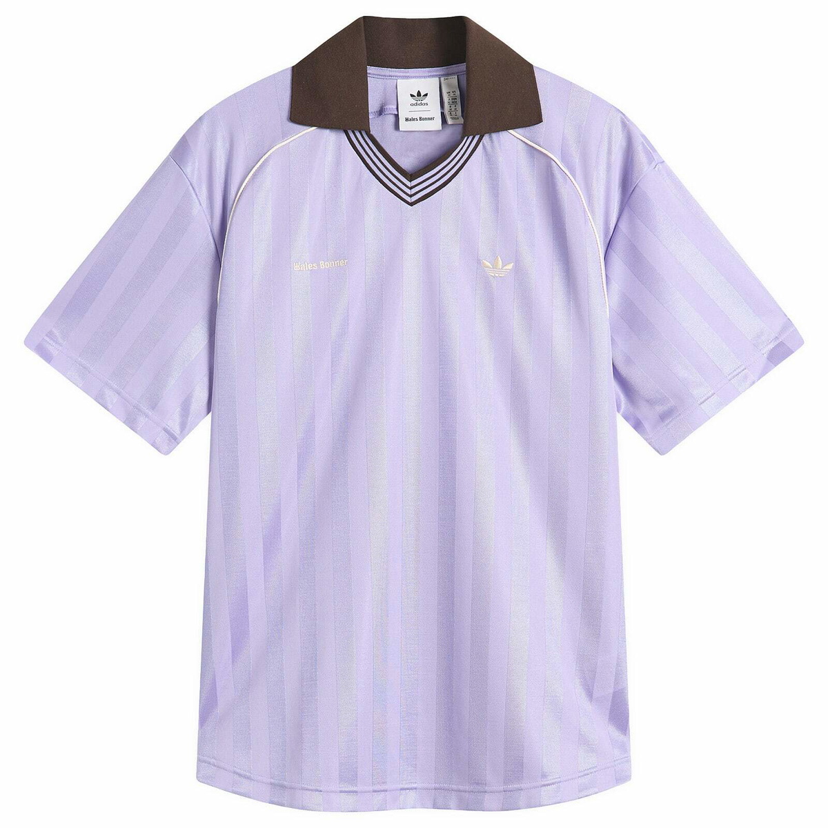 Adidas Men's x Wales Bonner Football T-Shirt in Light Purple