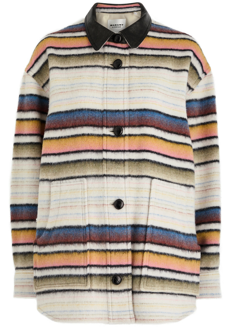 ボトムスその他 Isabel Marant Etoile Navy Striped Wool Charlyne Jacket Isabel Marant Etoile Charly Anthracite 02An
