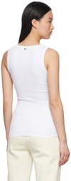 BOSS White Organic Cotton Tank Top