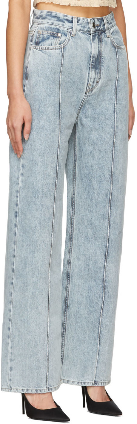 Rokh Wide-Leg Denim Jeans Rokh