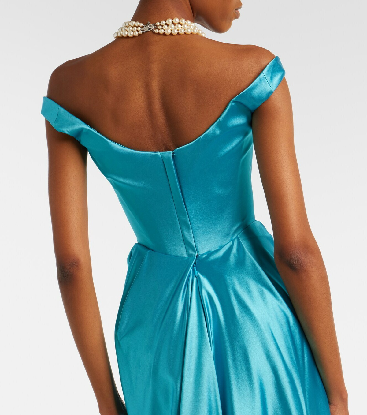 Vivienne Westwood Nova Camille satin bustier gown