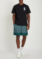 Casablanca Hotel Printed Cotton T-shirt Black