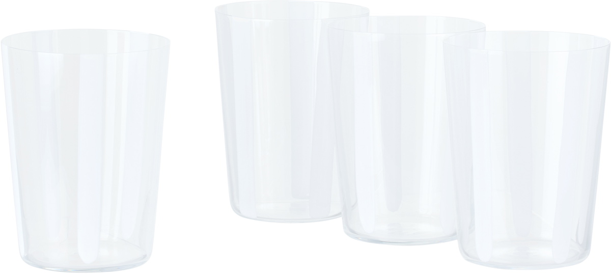 The Conran Shop White Nova Stripe Tumbler Set, 4 pcs