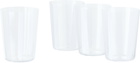The Conran Shop White Nova Stripe Tumbler Set, 4 pcs