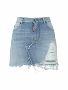 DSQUARED2 - Distressed Denim Mini Skirt