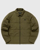 Fred Perry Quilted Overshirt Green - Mens - Overshirts