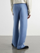 The Elder Statesman - Tapered Cotton-Jersey Drawstring Sweatpants - Blue