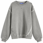 A-COLD-WALL* Men's Facade Crew Sweatshirt in Black Onyx