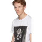 Alexander McQueen White Skull Print T-Shirt