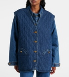 Blazé Milano Suffolk quilted denim vest