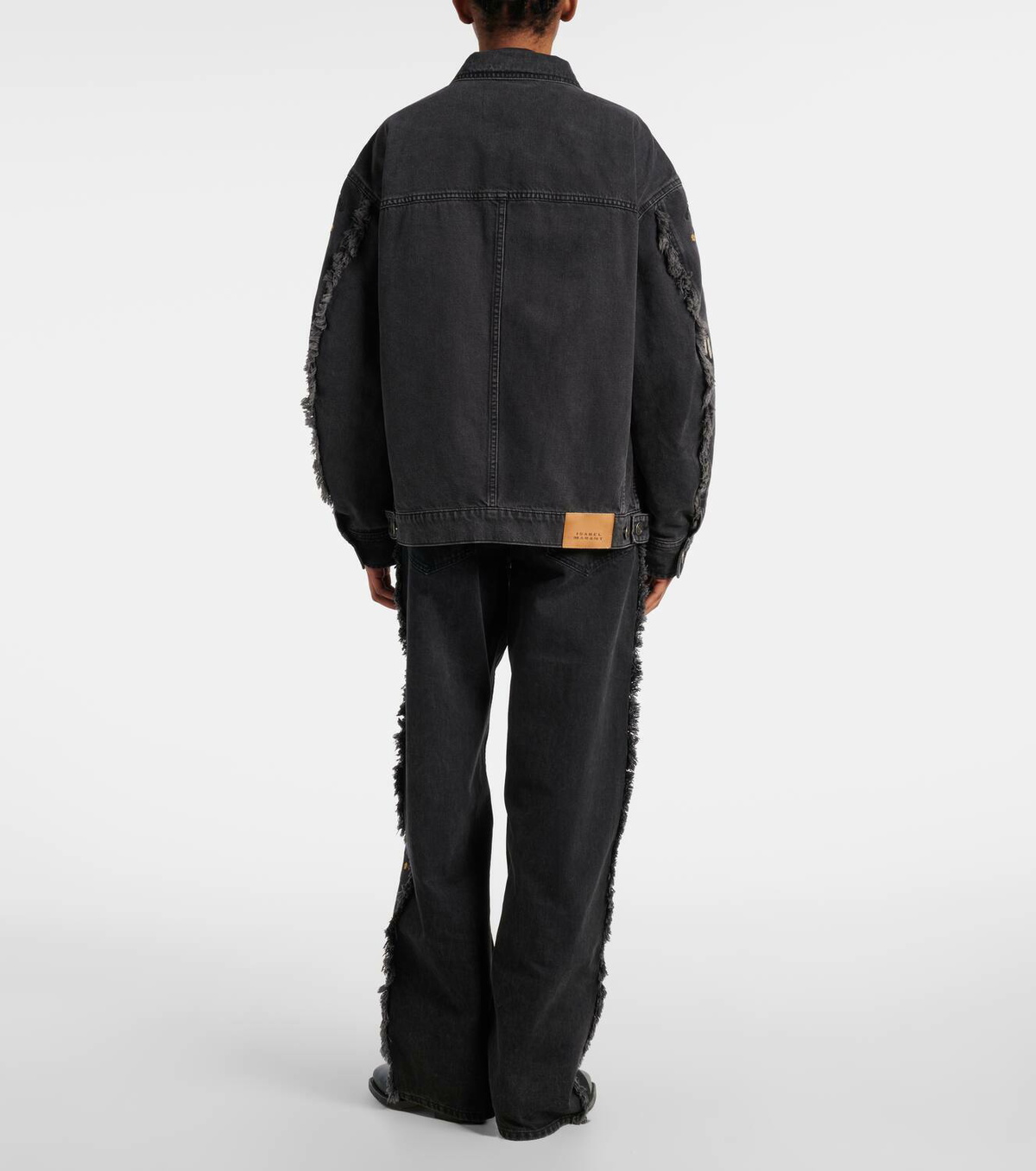 Marant Etoile Manona embroidered denim jacket