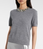 Tory Burch Embellished wool and cashmere top