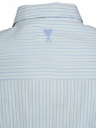 AMI PARIS - Striped Cotton Boxy Fit Shirt