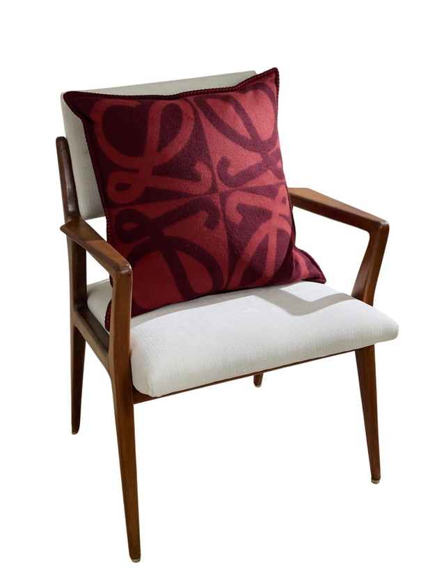 Photo: LOEWE - Anagram Wool and Cashmere-Blend Jacquard Cushion