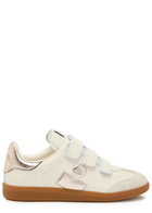 Isabel Marant Beth Panelled Suede and Leather Sneakers White