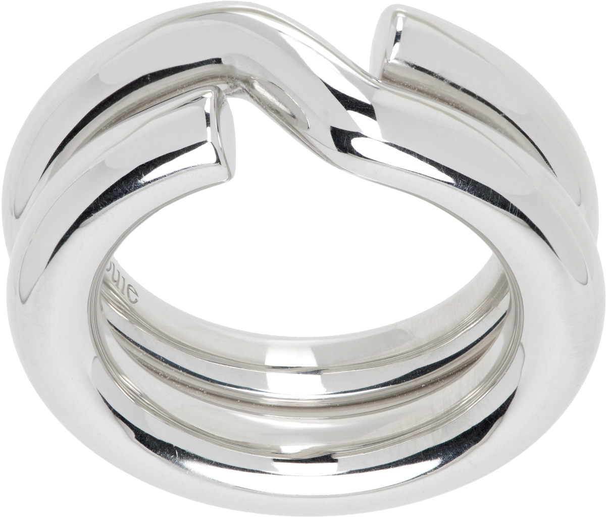 OUIE Silver Keyring 4mm Ring