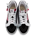 Vans Black and Pink Sk8-Hi Reissue Cap Sneakers