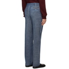 Maison Margiela Blue Double-Dyed Wool Trousers