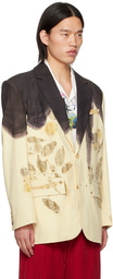 Feng Chen Wang Off-White Plant-Dyed Blazer