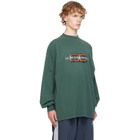 Balenciaga Green Logo L/S Large T-shirt