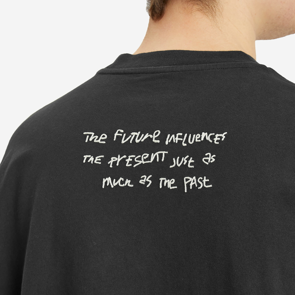 Moncler Men's Genius x FRGMT Print Long Sleeve T-Shirt in Black