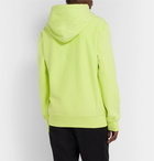 Stüssy - Logo-Embroidered Fleece-Back Cotton-Jersey Hoodie - Yellow