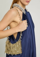 Rabanne Iconic Nano 1969 Crystal-embellished Disc Shoulder bag - Gold - One Size