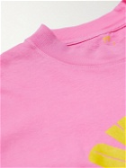 Sorry In Advance - Printed Cotton-Jersey T-Shirt - Pink