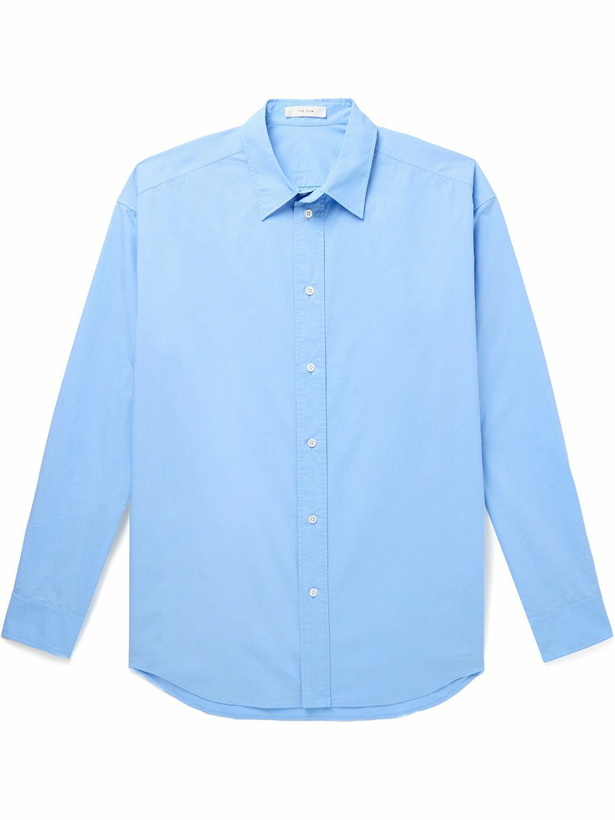 Photo: The Row - Miller Cotton-Poplin Shirt - Blue