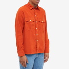 Paul Smith Men's Chest Pocket Casual Fit Shirt in Orange