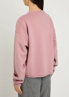 Extreme Cashmere N°426 Comfy Roll-trimmed Cashmere-blend Jumper - Pink - One Size