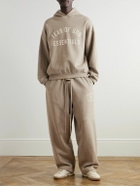 FEAR OF GOD ESSENTIALS - Straight-Leg Logo-Appliquéd Cotton-Blend Jersey Sweatpants - Neutrals